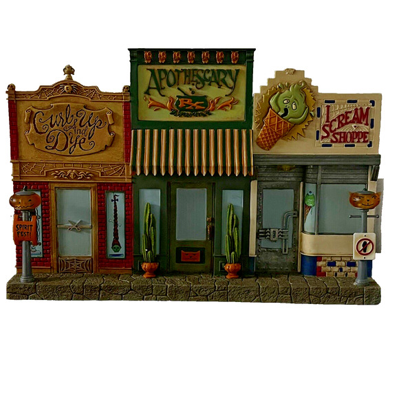 2005 Hallmark Haunting Collection Dead Wood Shops Ghost Town Lighted Box Table - Picture 1 of 16